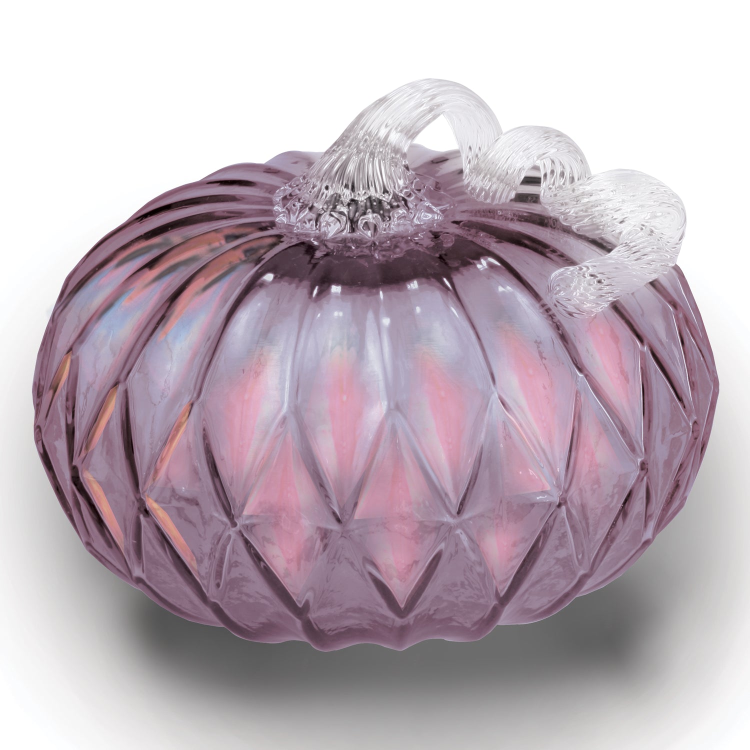 Large Violet Facet Pumpkin