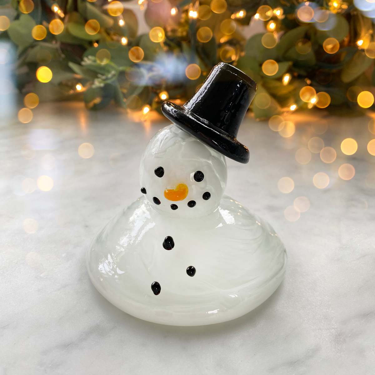 Glass Cover- Melting Snowman - Switchables