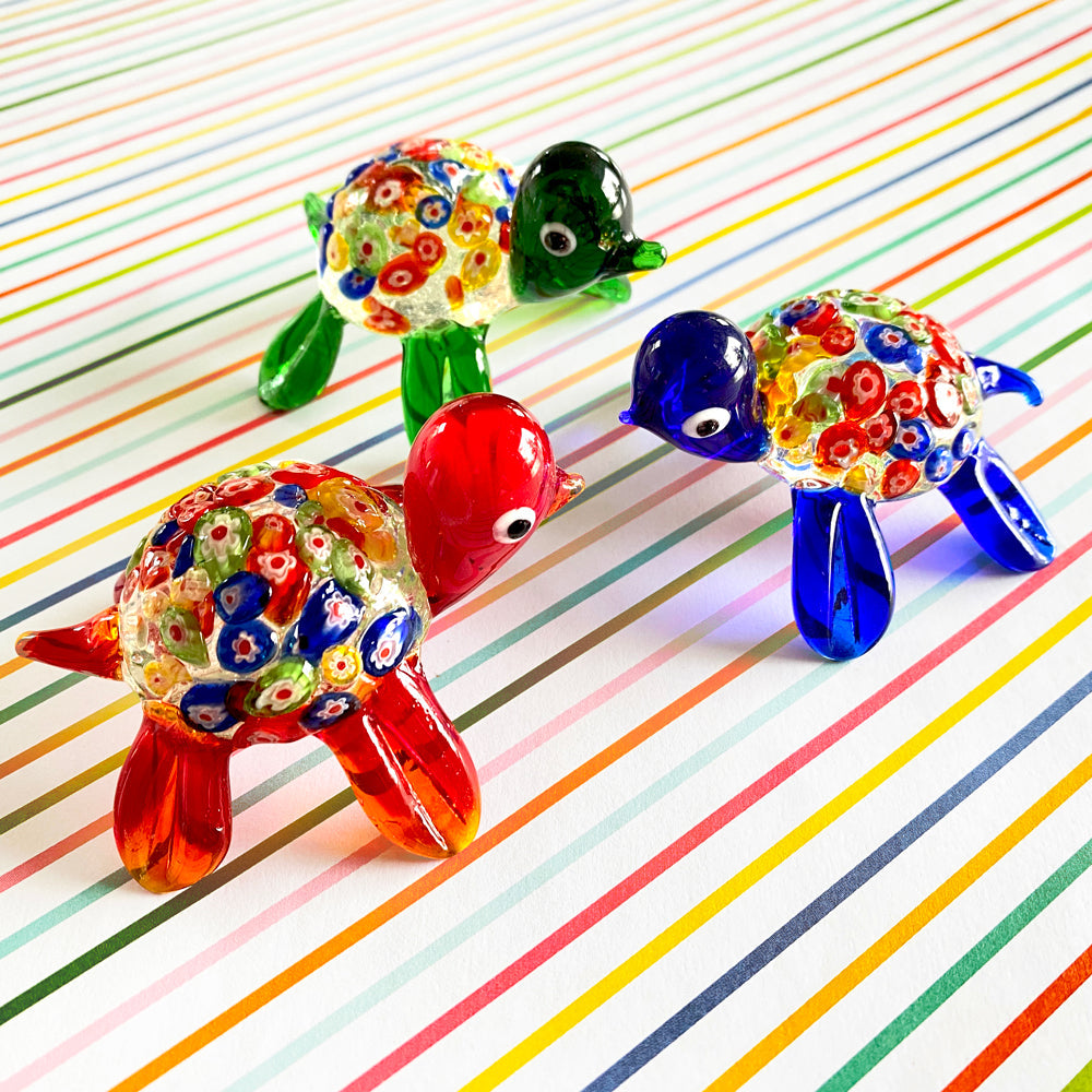 Millefiori Turtles: 3pc