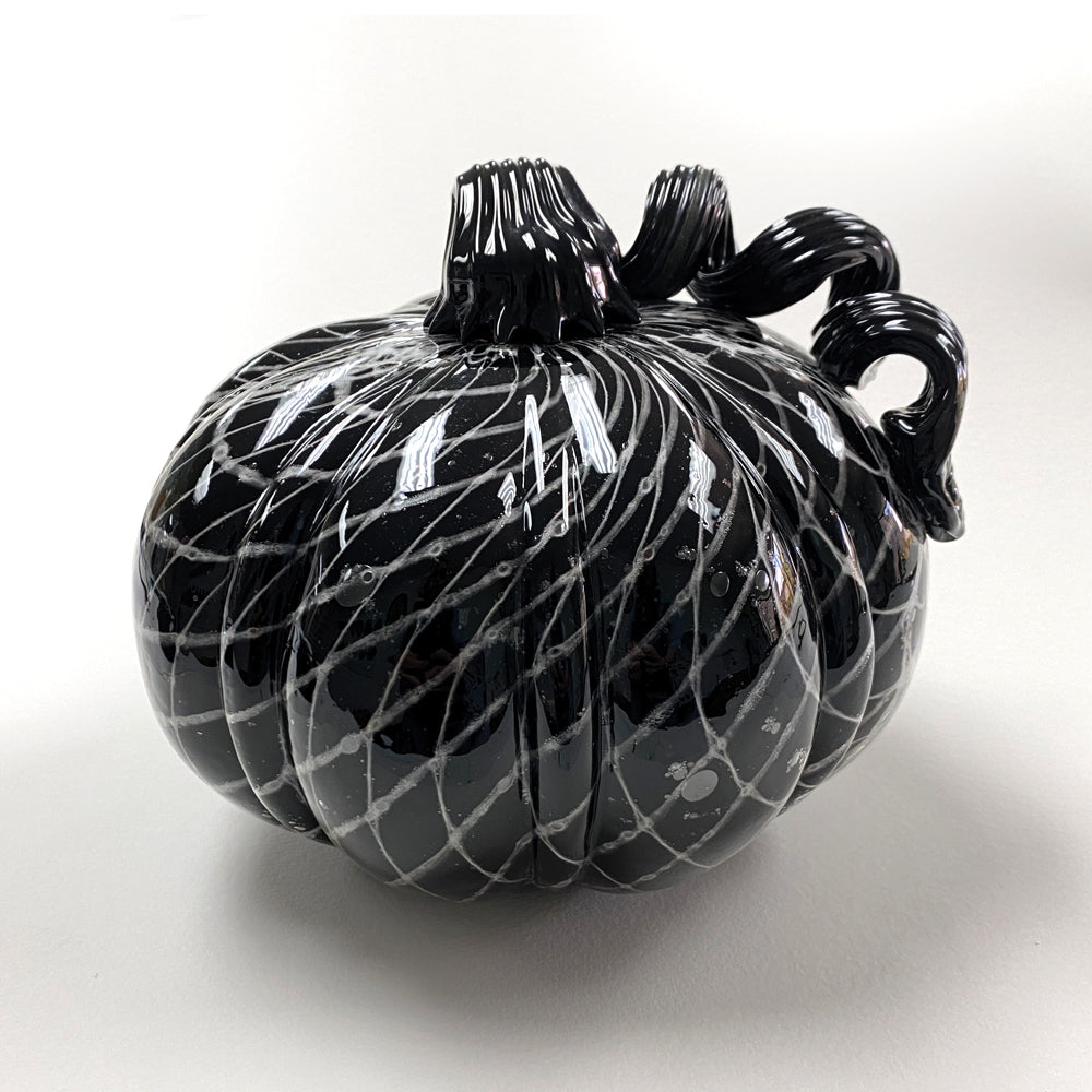 Black & White Web Pumpkin