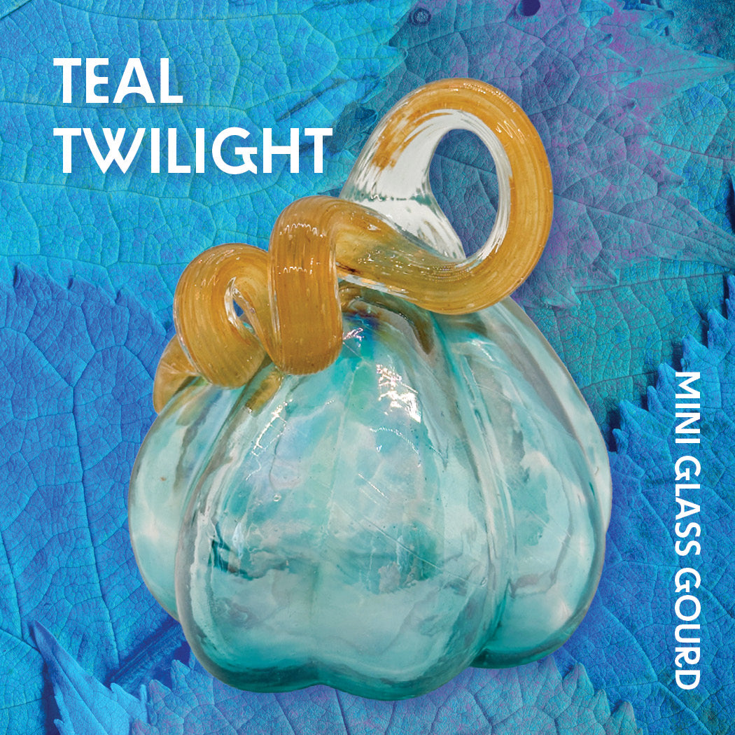 Teal Twilight Mini Gourd