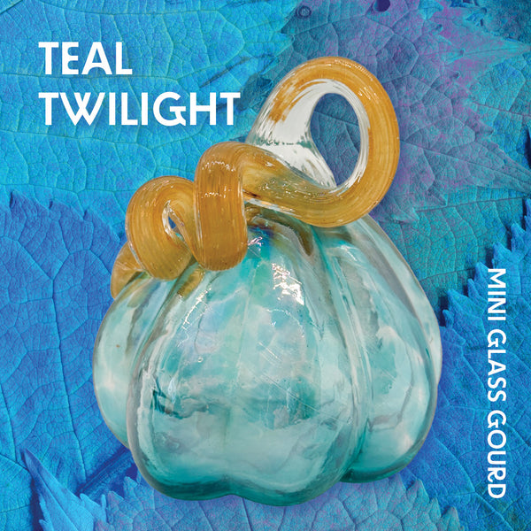 Teal Twilight Mini Gourd