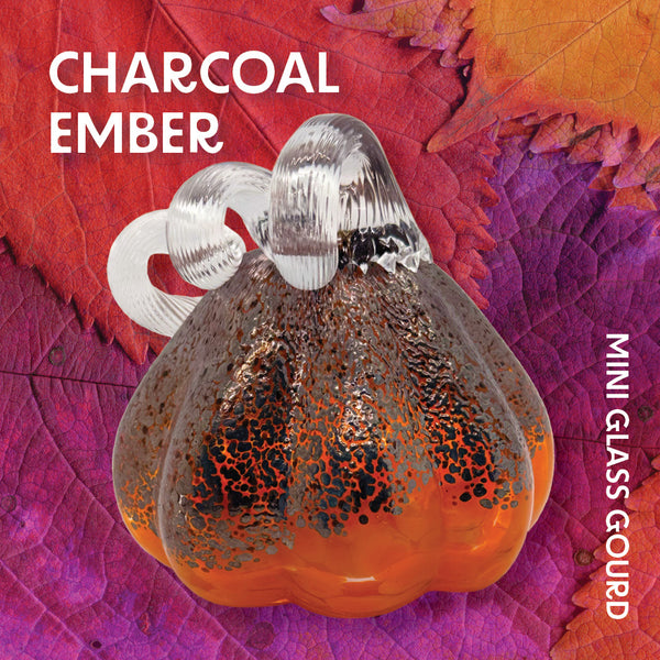 Charcoal Ember Mini Gourd