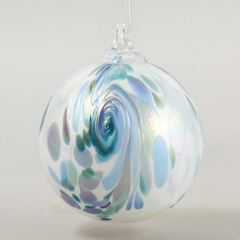 Blue Hydrangea Feather – Glass Eye Studio