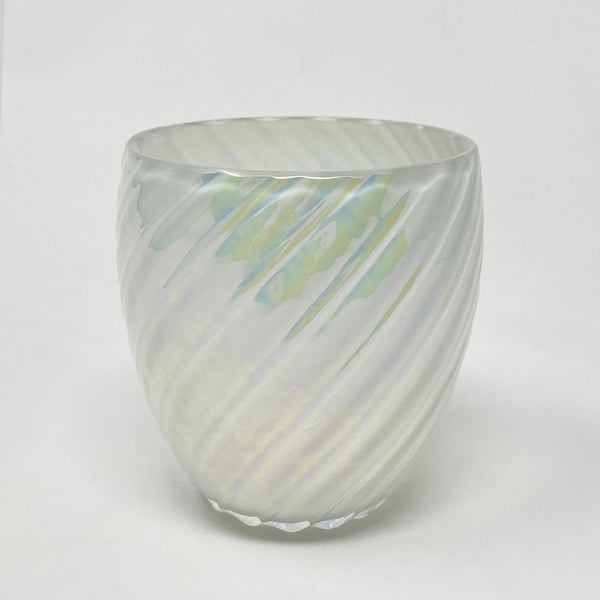 glass eye studio handmade glass june twist birthstone votive
