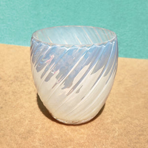 glass eye studio handmade glass june twist birthstone votive