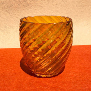 glass eye studio handmade glass november twist birthstone votive
